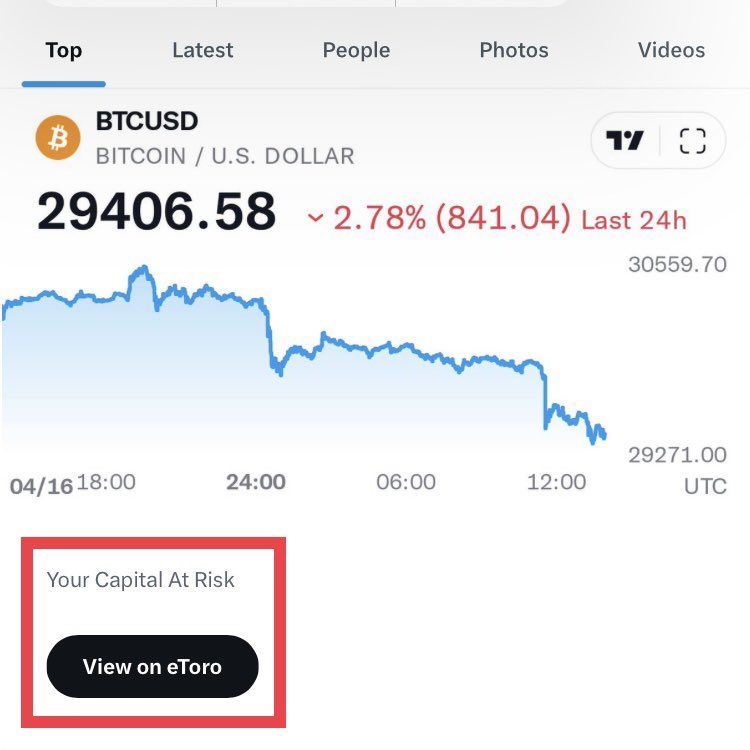 Twitter enables crypto and stock trading in partnership with eToro.