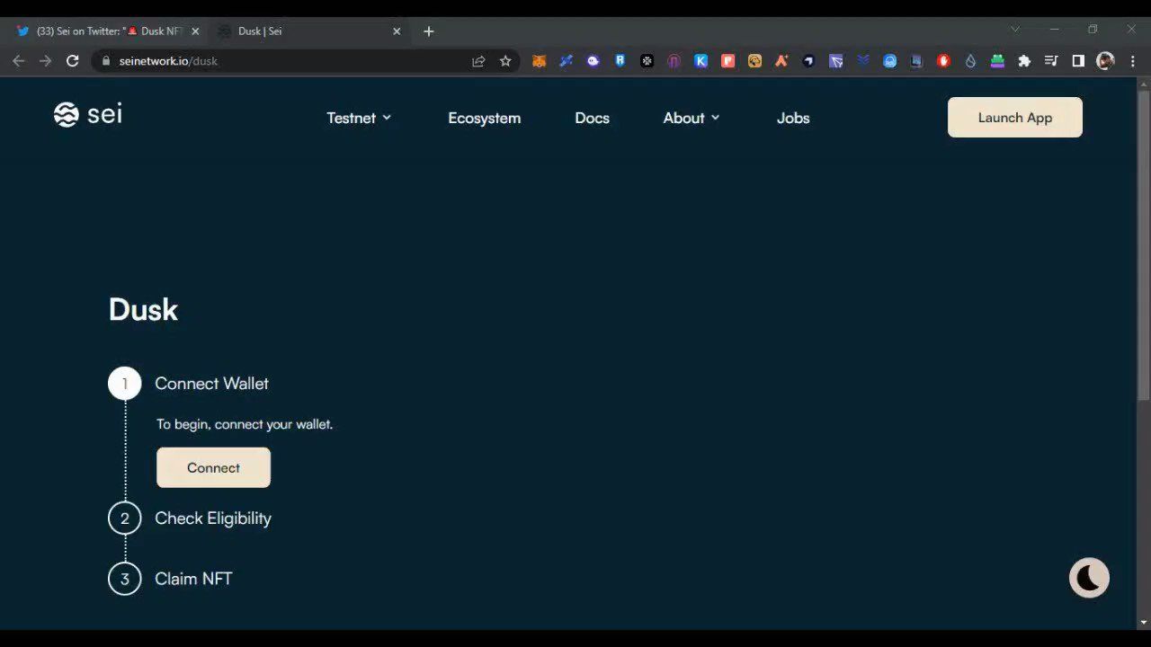 🎁 @SeiNetwork Dusk NFT minting live demo

💯Free

⌚U have to do 30 transactions to get eligiblelity…