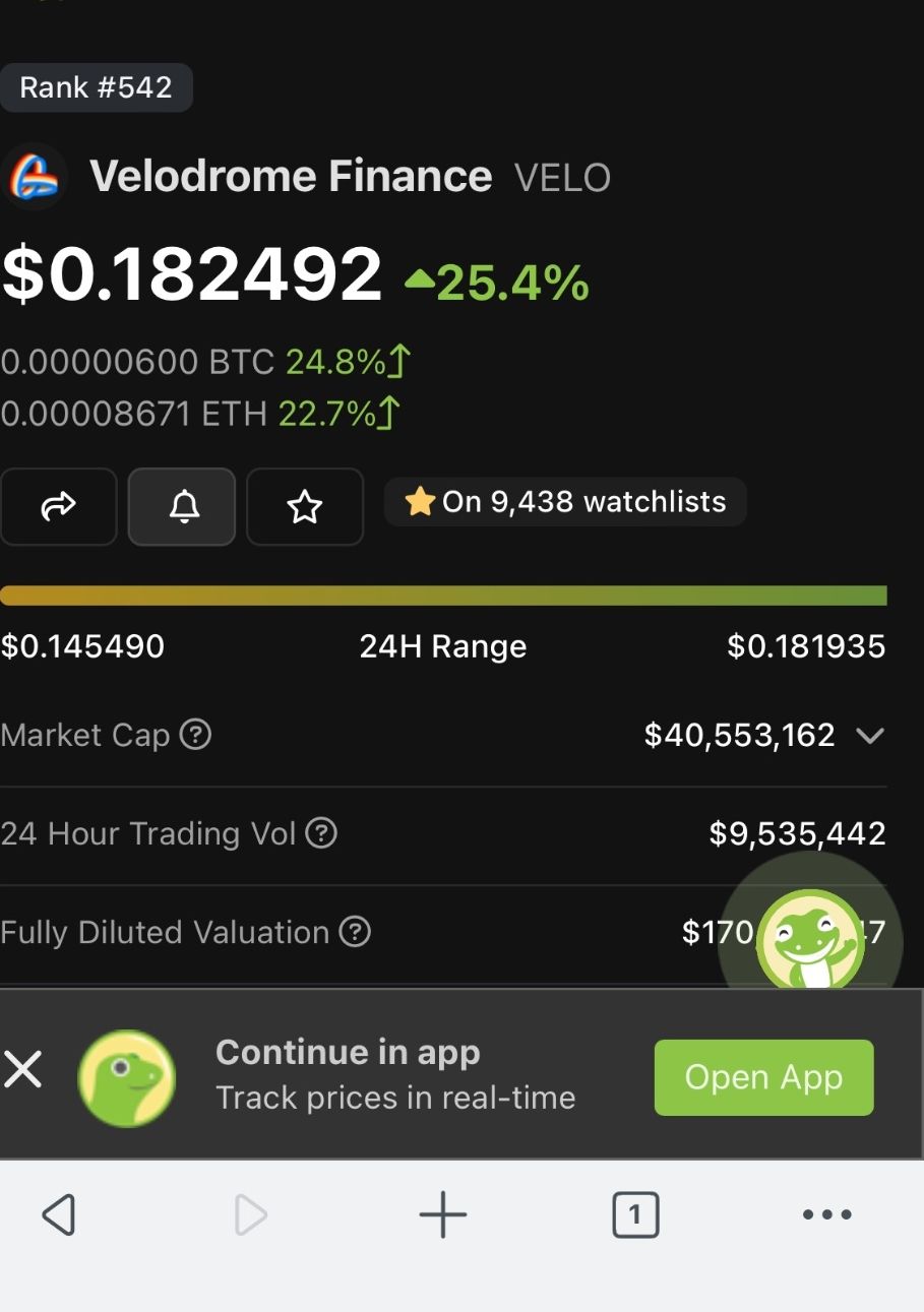 I believe $velo can do more. NFA