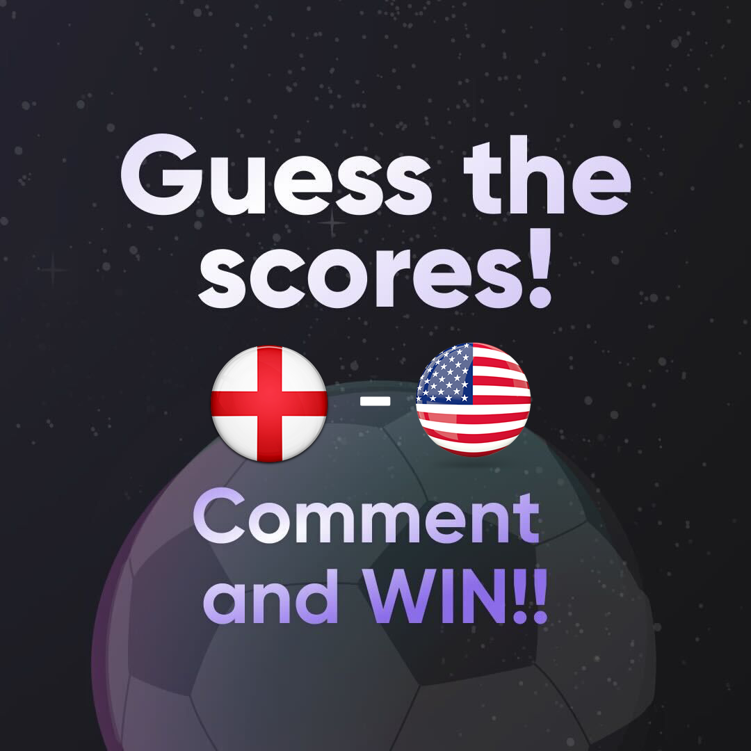 For Lens holders 

🏆Guess the scores🏆

🇬🇧 ENGLAND VS USA 🇺🇸

🗓️: Fri, 25 Nov 19:00 PM GMT +0
…