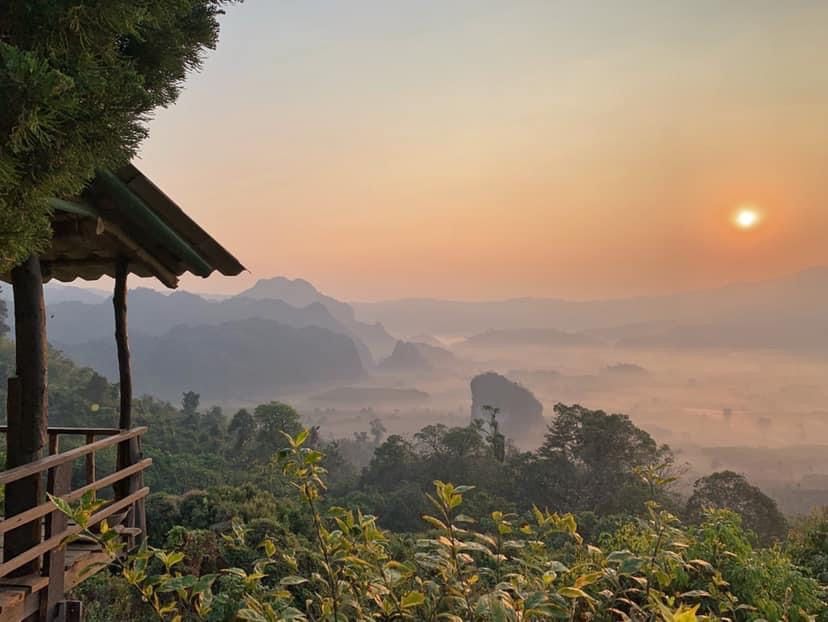 Sunrise 7:00 am. at Phu Langka, Thailand. I woke up in the morning to a most glorious and spectacula…