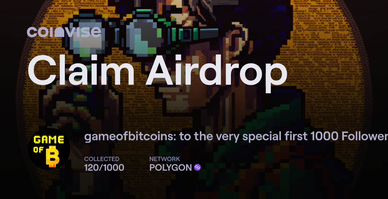 first 1000 to follow on Lens get this airdrop!