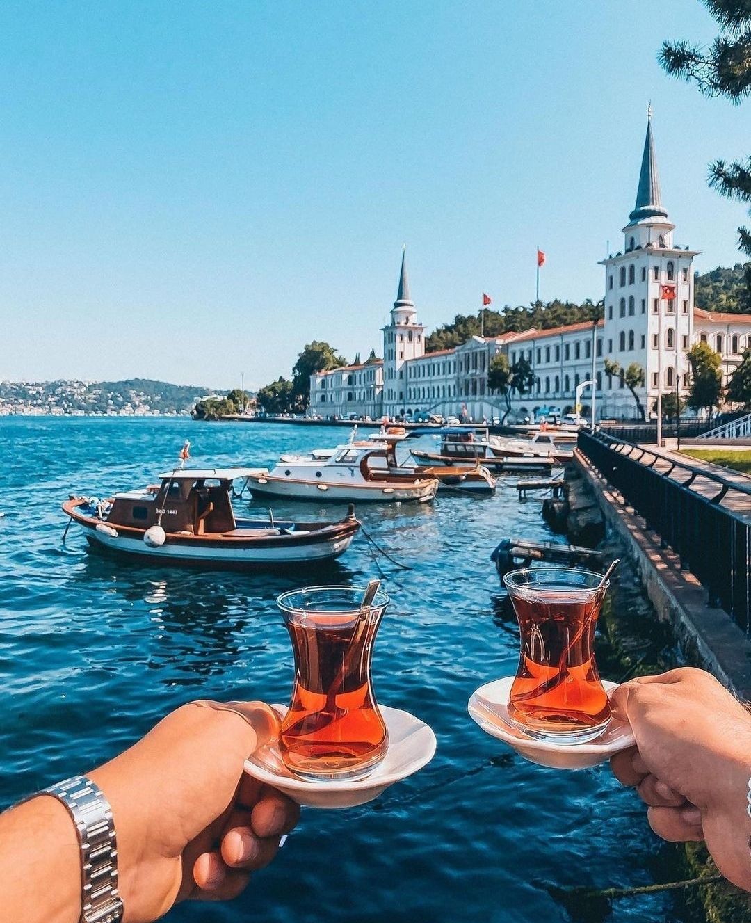 Would you like to drink tea overlooking the Bosphorus?