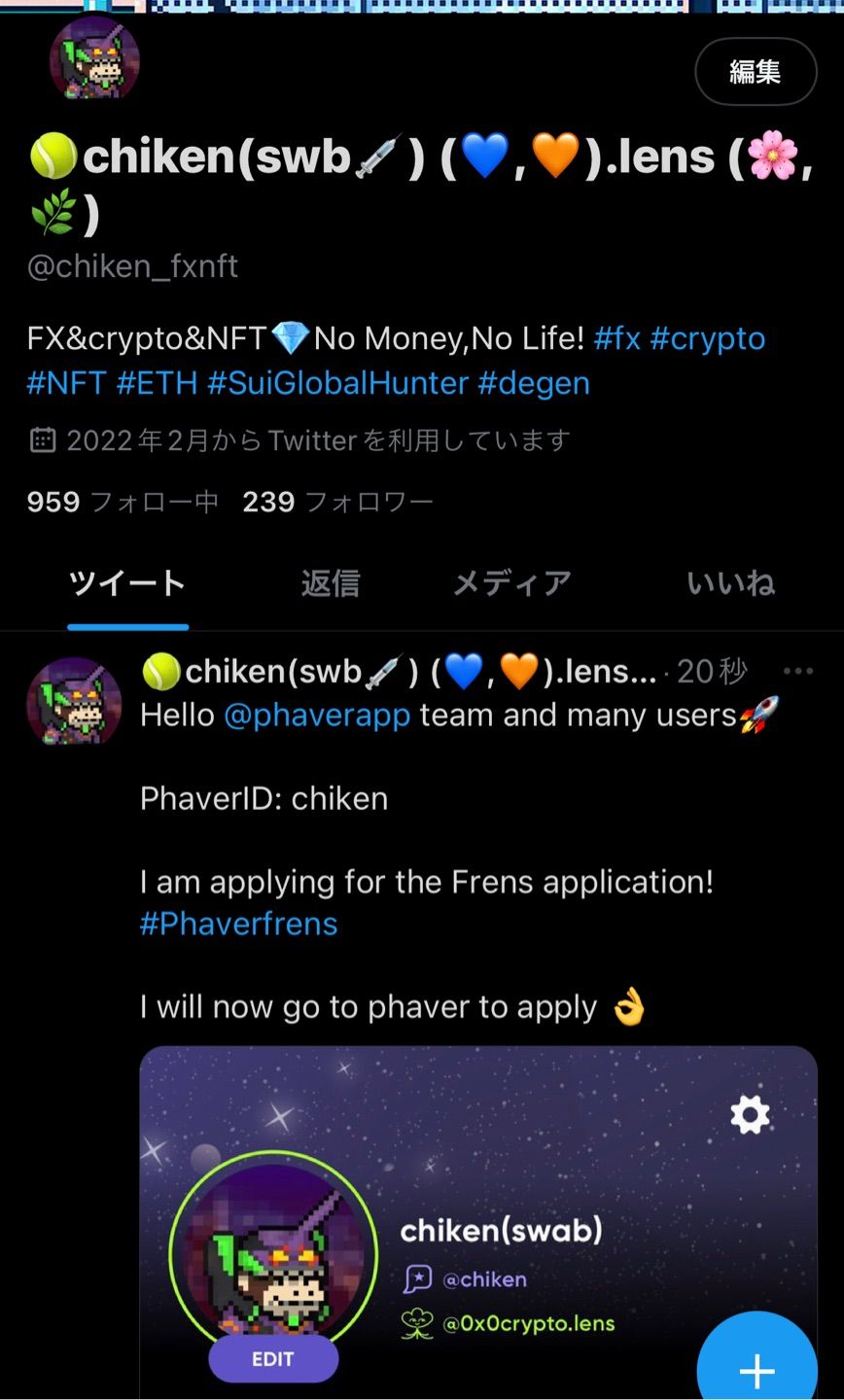 Hello @phaverapp team and friends!

I am a crypto trader, NFT collector and enjoy the world of crypt…