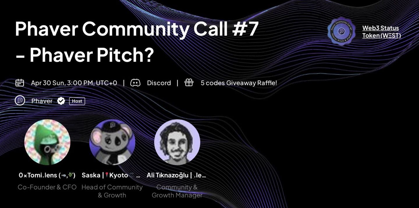 Who will join? We’ll discuss alphas with @0xtomi.lens & @saskasandholm.lens

⏰ Today, 3 pm UTC
📍Pha…
