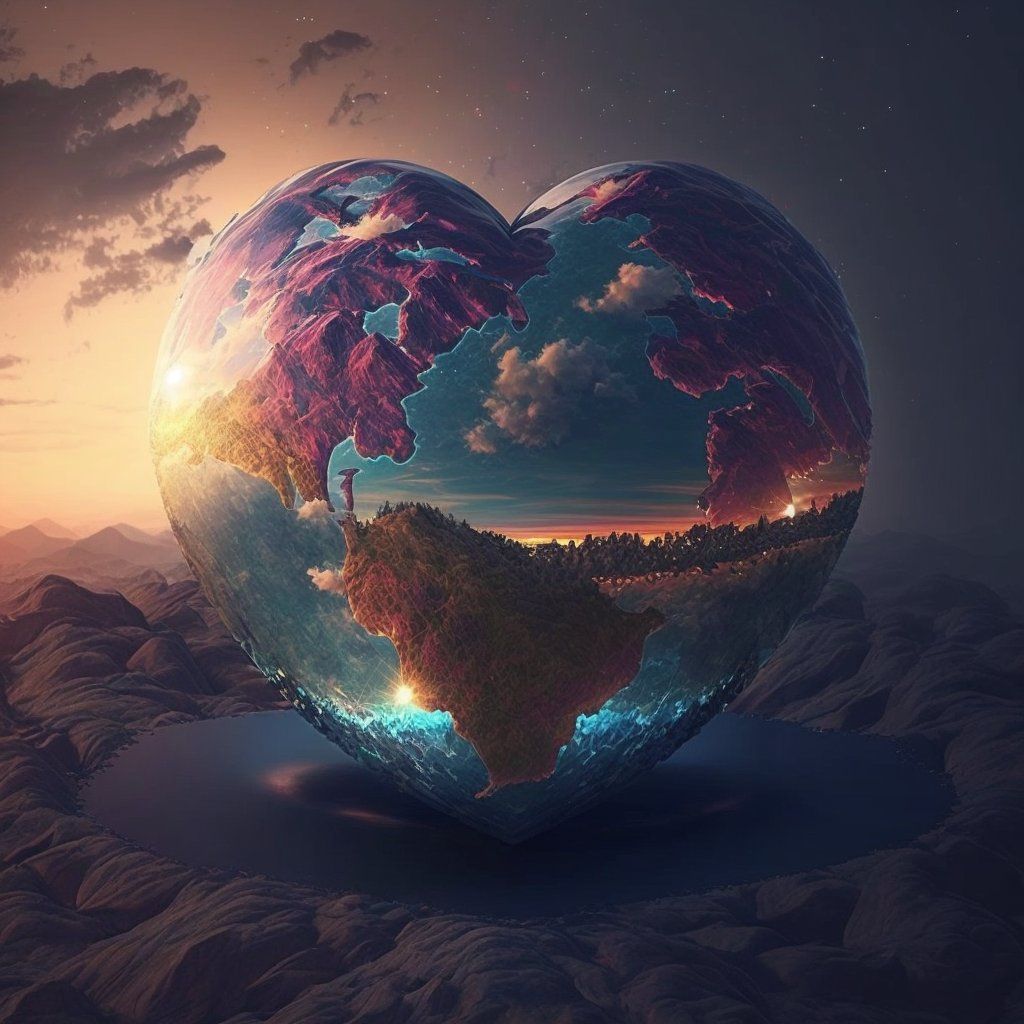 Love rules the heart and Earth 🌍 ♥