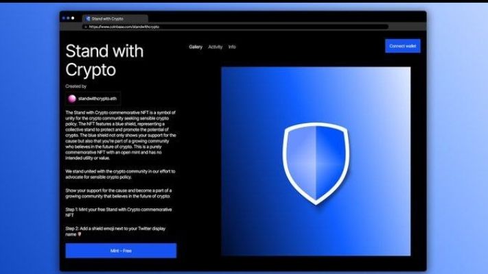 💰Coinbase NFT Mint (Stand With Crypto)

🥈Ethereum Mainnet (Gas Fee Needed) 

➡️Claim here : https://zora.co/collect/0x9d90669665607f08005cae4a7098143f554c59ef…