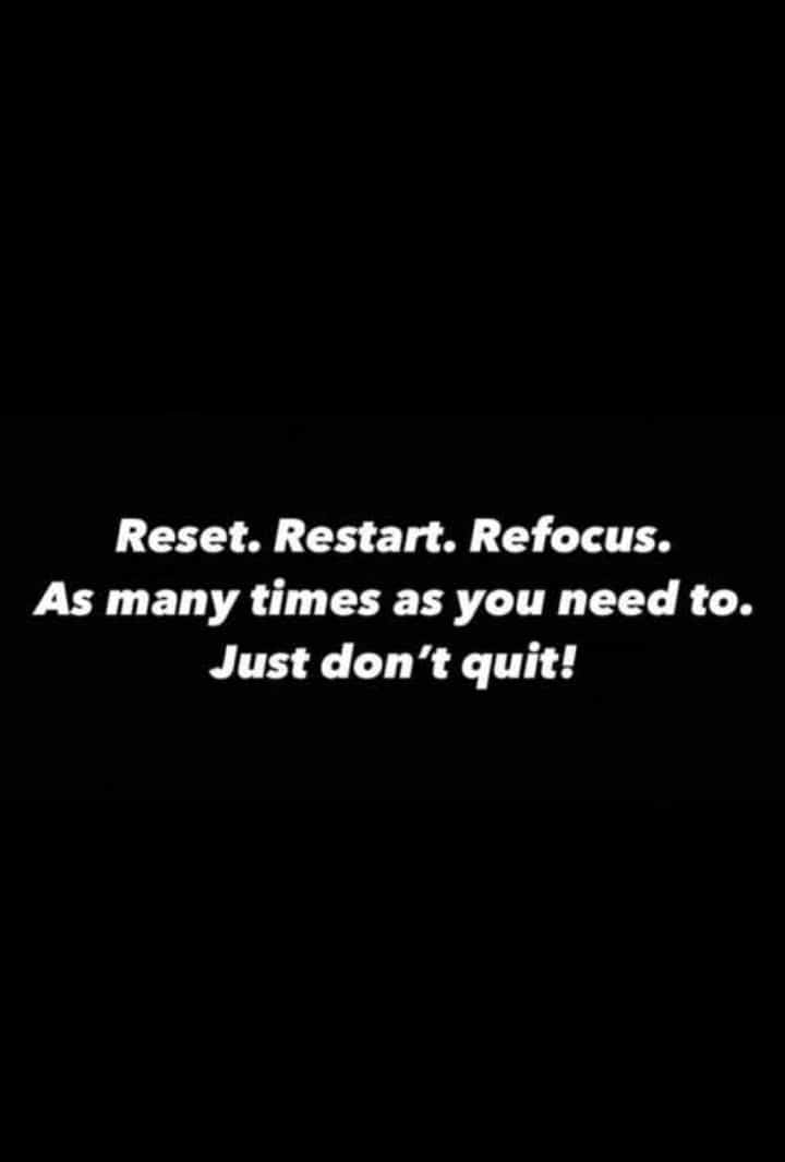 Quitters never win and winners never quit ✌️