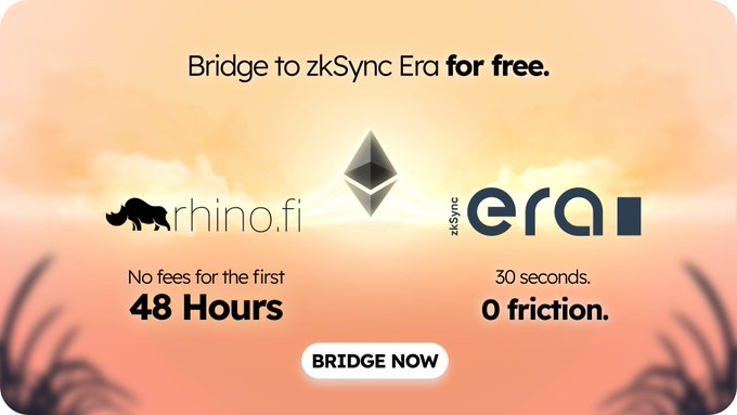 Here's the solution for Zero Gas bridge transfer to Zksync Era @holdbtc.lens

https://twitter.com/rhinofi/status/1639341310338387968?t=7L09uoErfVTnfdaJgz2MJQ&s=19…