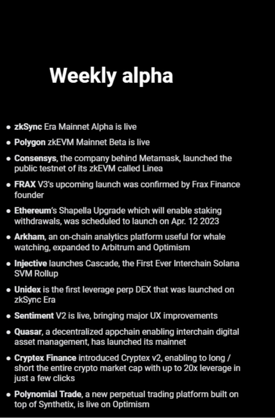 Weekly Alpha Credits: The Defi Investor