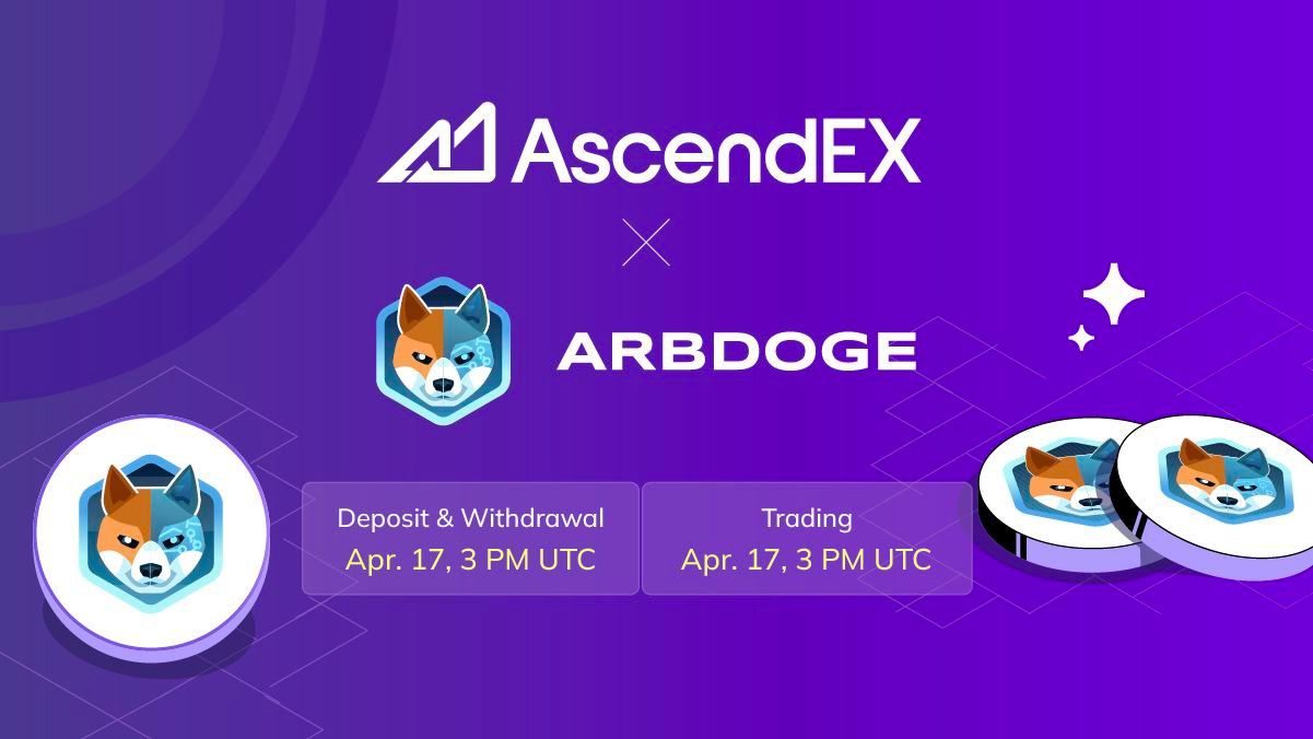 $ARBDOGE Listing in AscendEX: