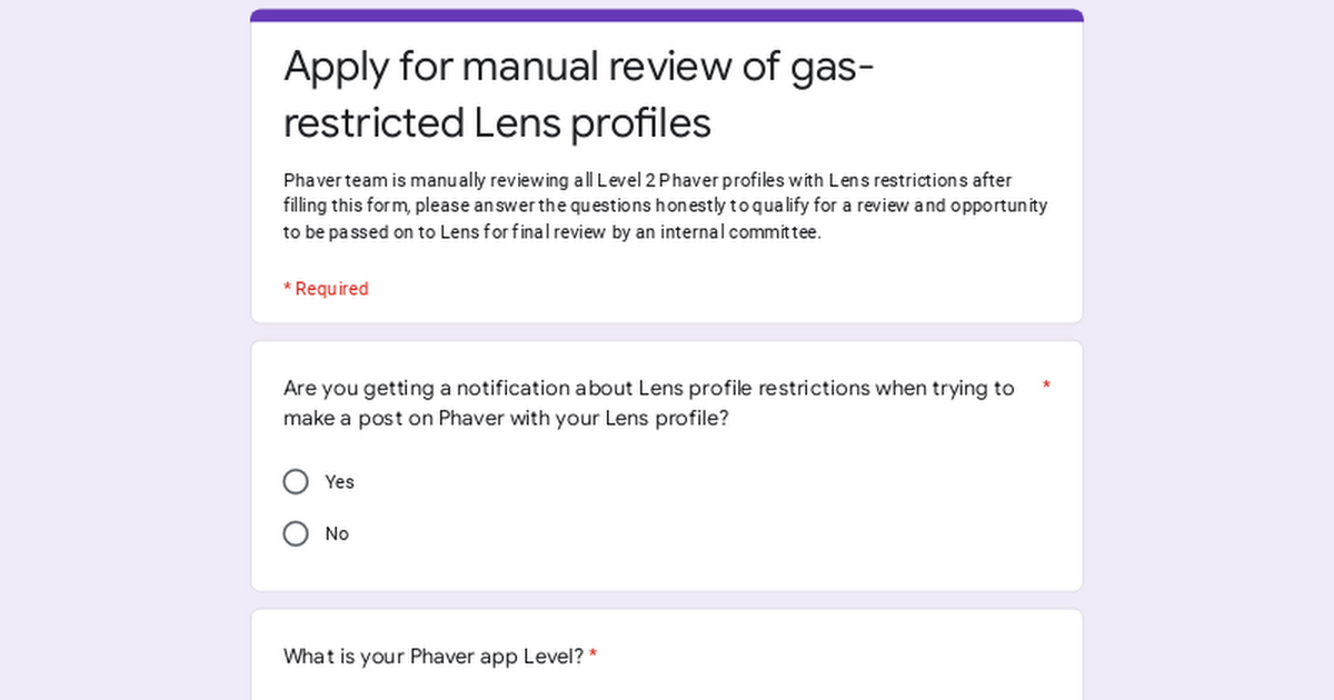 Hey Frens! We hand-reviewed the first batch of submitted gas-restricted Lens profiles internally las…