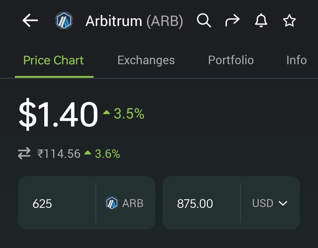 ARB $2+ Next Week ?🧐🧐

🚀Currently Airdrop Worth
$875-14350

#ARB