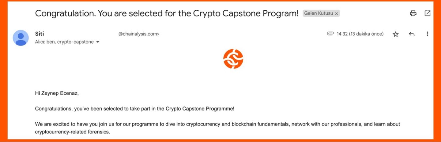 I'm crying with the happiness of joy because I've been selected for the Crypto Capstone Program 2023…