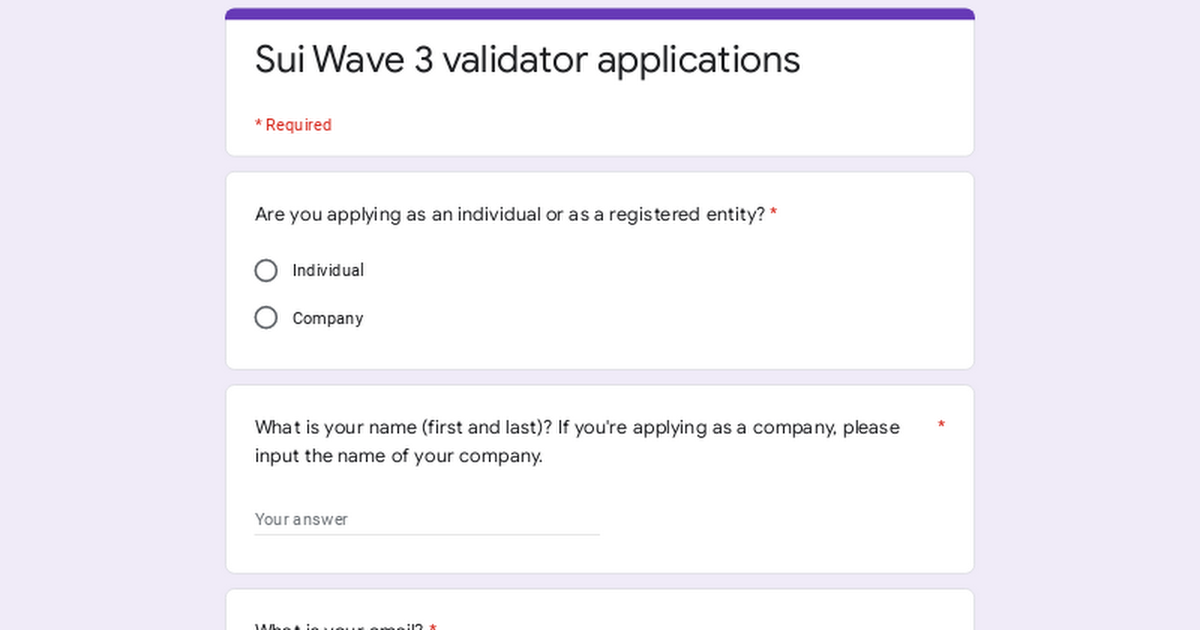 🗣️Calling all builders!

Interested in becoming a validator in Testnet Wave 3?

📋Submit your appli…