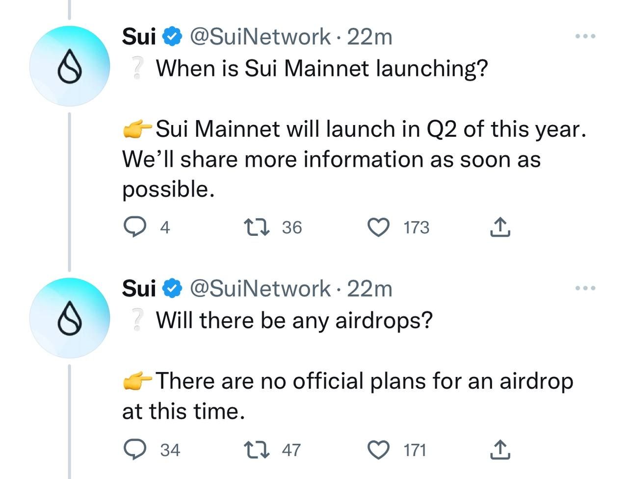 Sui Mainnet will launch Q2 But No Airdrop 😂
Every project said the same thing but they did
What do …