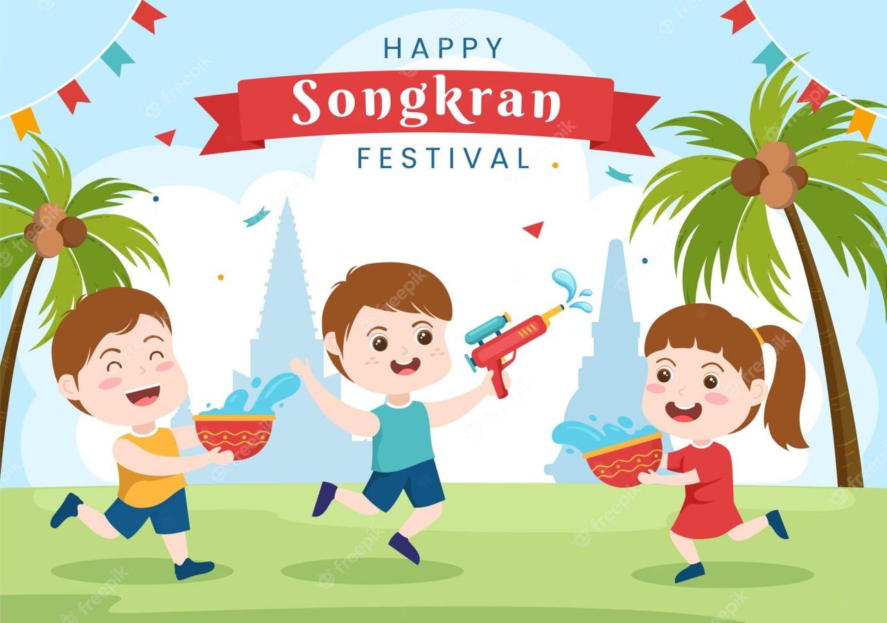 Today is Thailand Songkran festival. Wish you have happy all year long.