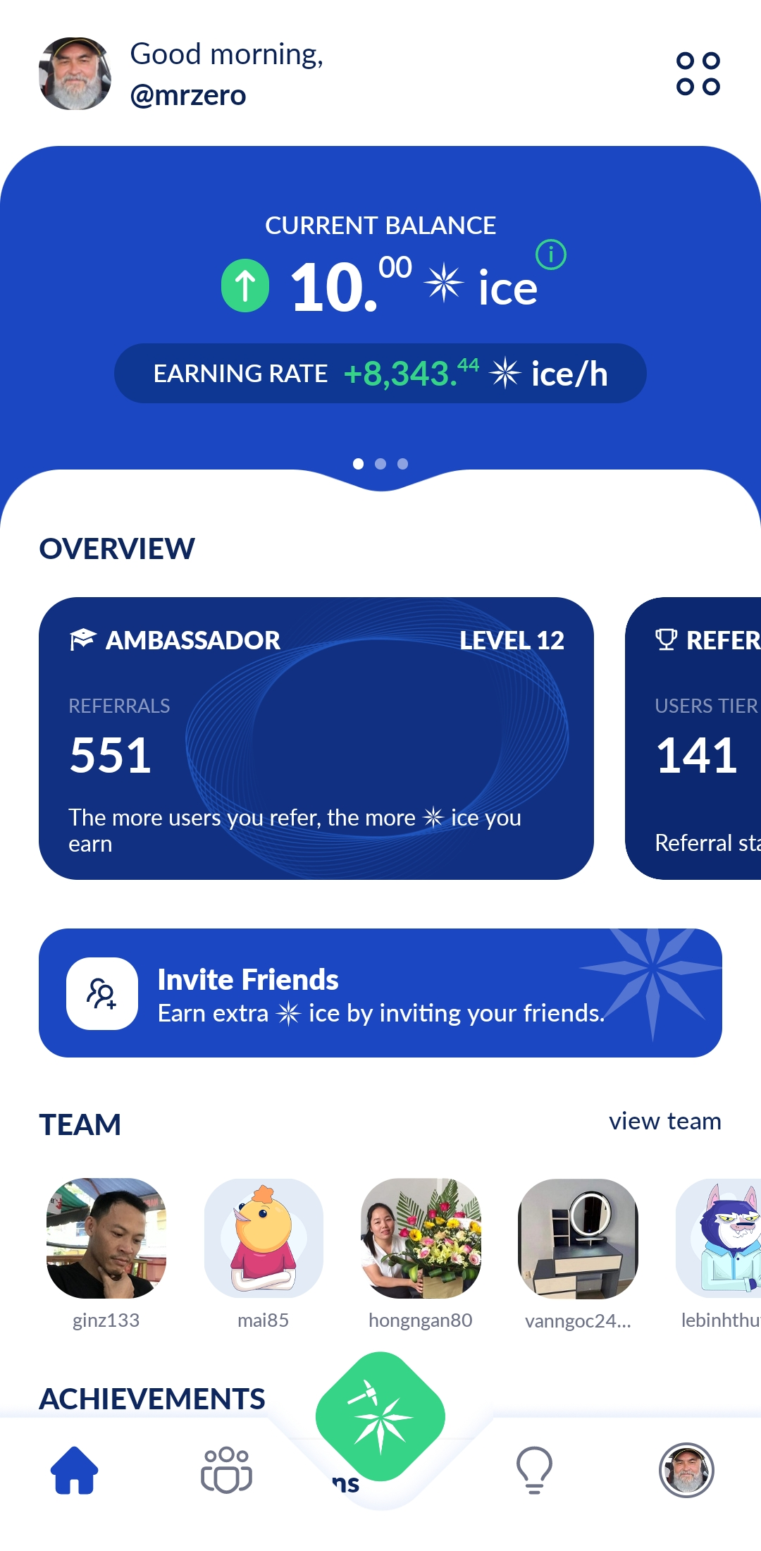 Hi ☃️ Snowman! Join my team on ice and receive 10 ice coins when you sign-up using my referral code:…