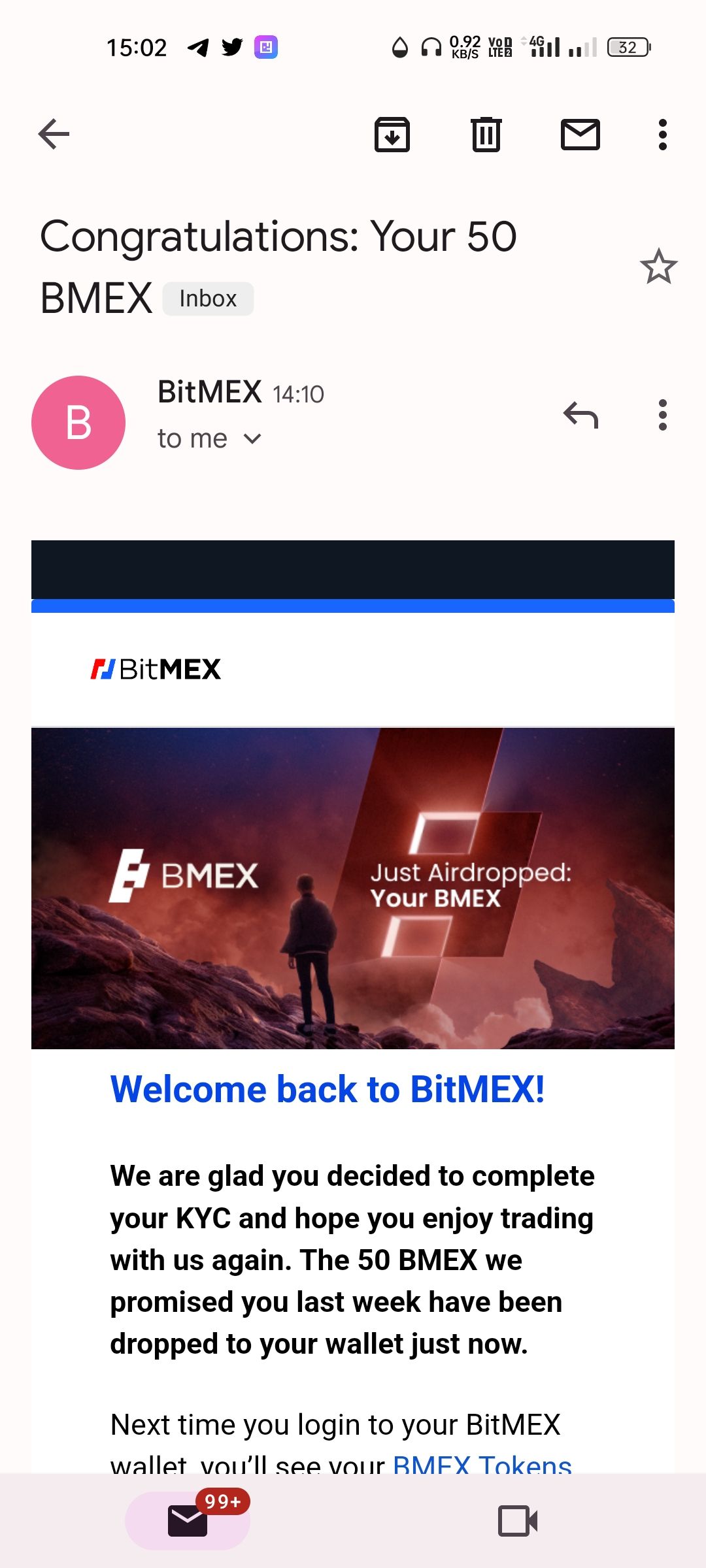 Bitmex offer