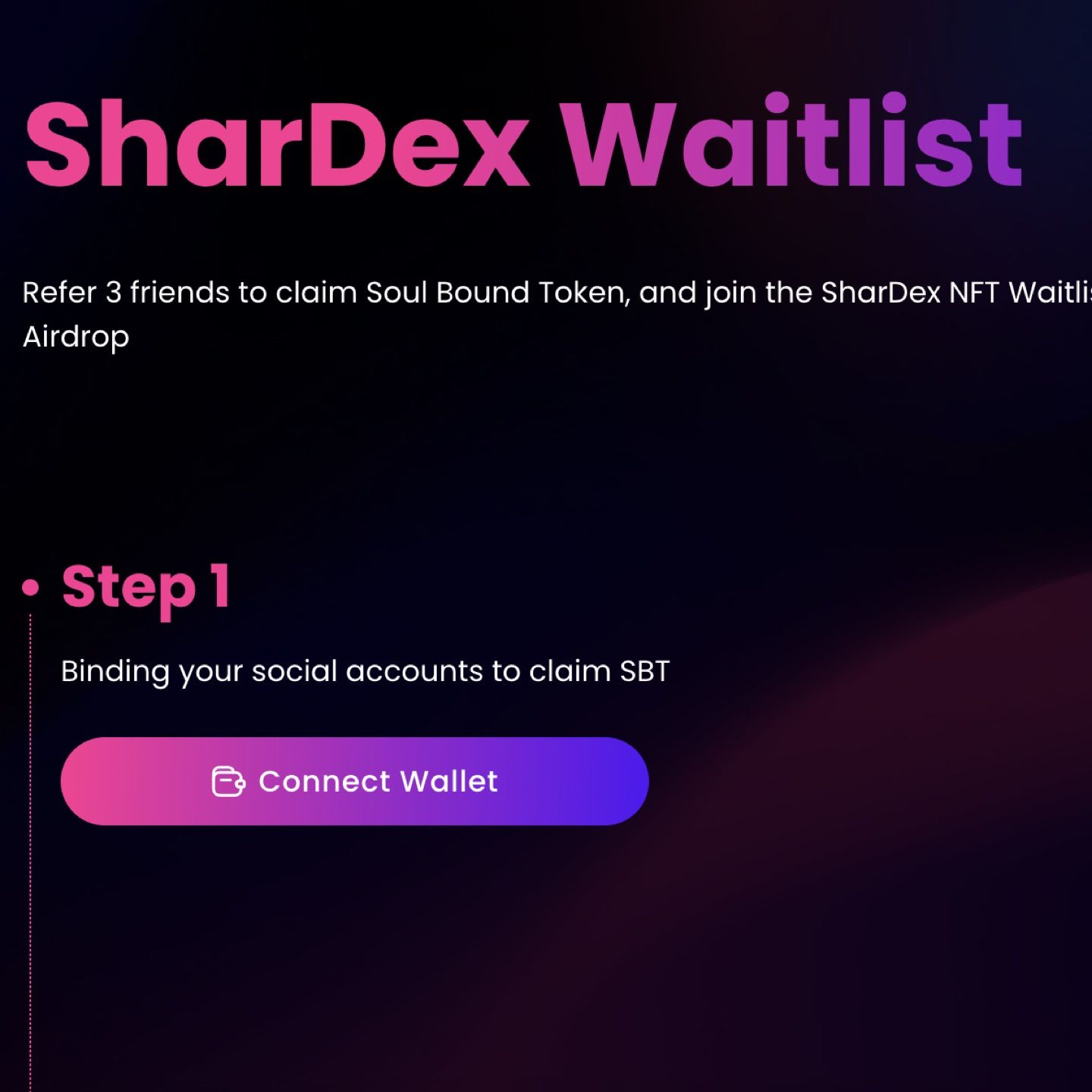 Shardeum Dex "shardex" waiting list

Shardex is the first community-focused all-in-one DEX of the Sh…