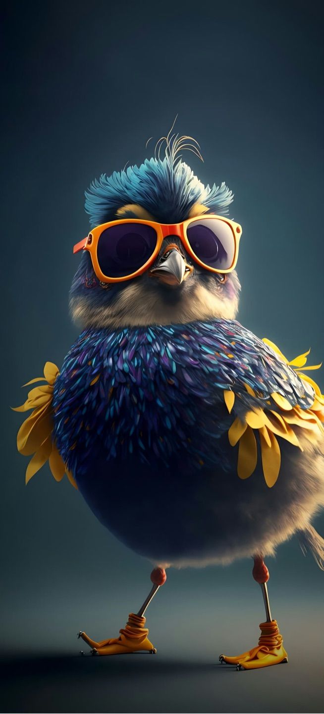 Brother Parrot wears glasses