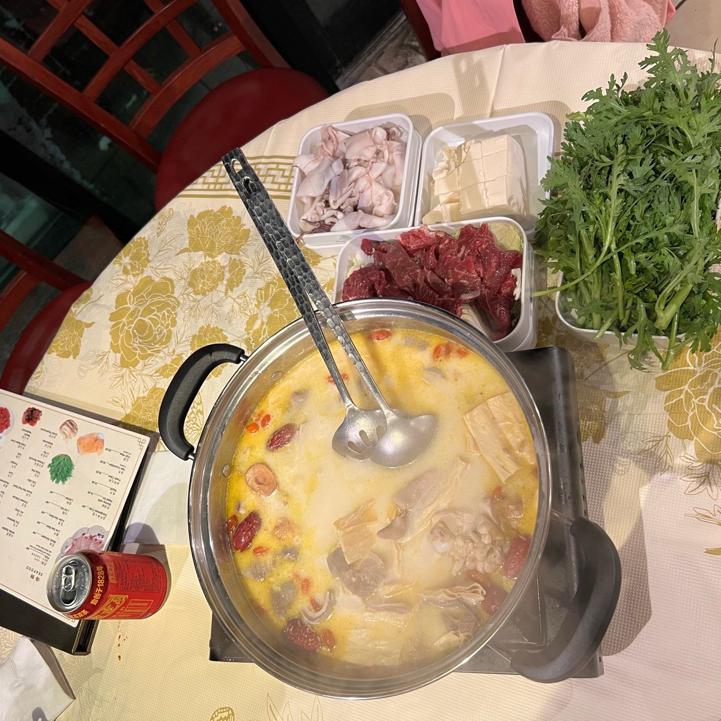 Hotpot night. Guess what’s in there?