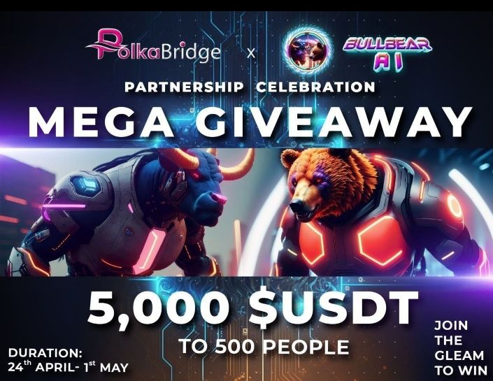 ✅BullBear x PolkaBridge
🥇Reward : Pools $5000 USDT For 500 Random Winner
➡️Register : https://wn.nr/nUUWkE6…