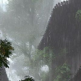 It is a very wet and shady atmosphere in the rainy season.