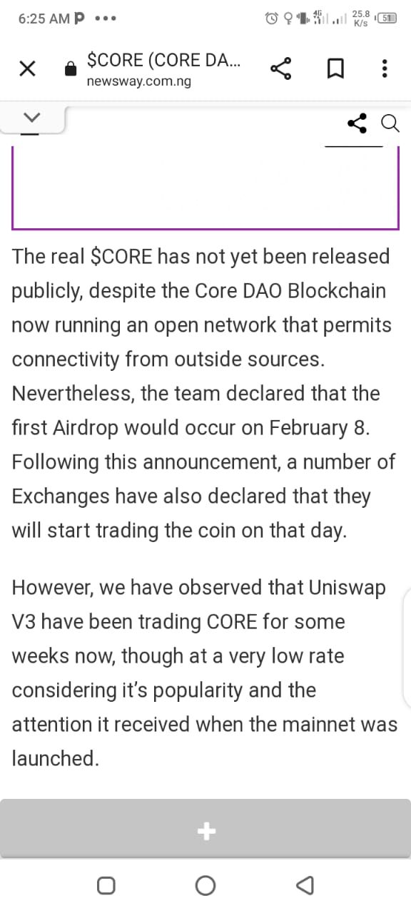 $Core already trading on Uniswap v3?? How true is this??