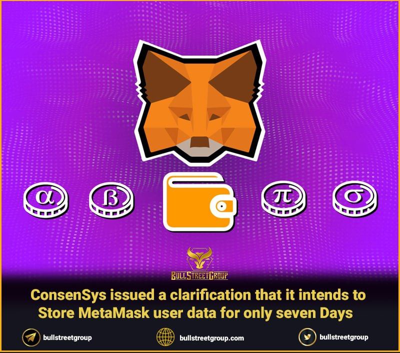 Breaking : ConsenSys issued a clarification that it intend to store MetaMask user data only for 7 da…