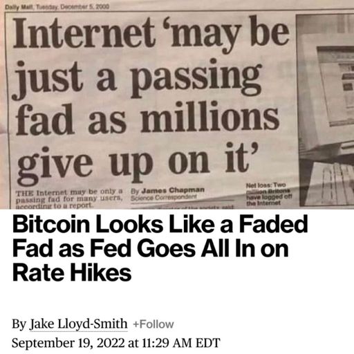 Ignore the fud.. embrace the future!

#bitcoin