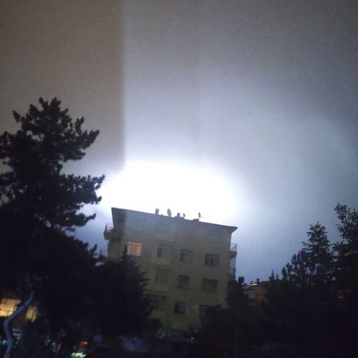 Thunderstorm in Ankara